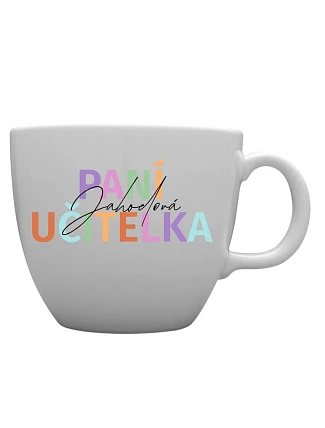 Personalizovaný keramický hrnček MEGA XXL s objemom 1 000 ml pre pani učiteľku/pána učiteľa Personalizovaný keramický hrnček MEGA XXL s objemom 1 000 ml pre pani učiteľku/pána učiteľa