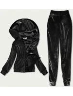 Čierny dámsky velúrový dres (81201)