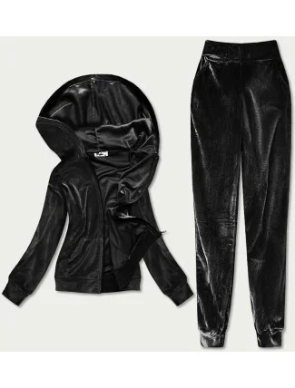 Čierny dámsky velúrový dres (81201)