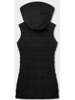 Čierna dámska vesta s kapucňou (16M9096-392)