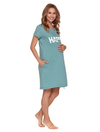 Dámska tehotenská nočná košeľa TCB.9504 zelená - Lekár Nap