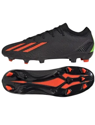 Unisex športová obuv kopačky X Speedportal.3 FG GW8453 Black with coral - Adidas