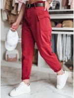 Dámske bordové nohavice GOTRENDI FashionStreet UY2526 Dámske bordové nohavice GOTRENDI FashionStreet UY2526