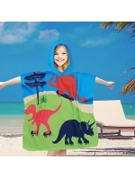 PončoBavlnené svetové detské plážové pončo s kapucňou 60x60