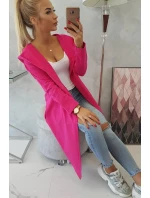 Dlhá pláštenka s kapucňou fuchsiová