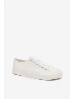 Ocieplane Niskie Trampki Damskie Big Star OO274927 Białe