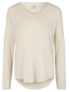 Dámske pyžamové tričko QS6143E-101 slonovinová - Calvin Klein