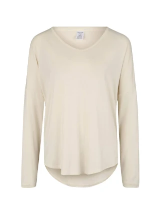 Dámske pyžamové tričko QS6143E-101 slonovinová - Calvin Klein