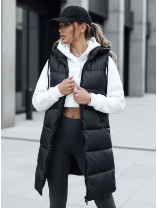 Dámska prešívaná vesta FAR AWAY black FashionStreet TY3748