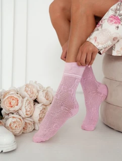 Dámske sieťované ponožky CC Pink