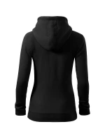 Trendy mikina na zips pre ženy čierna