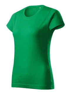 Základné voľné tričko stredne zelené