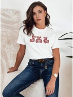 Dámske tričko GRIZY ecru FashionStreet RY2568