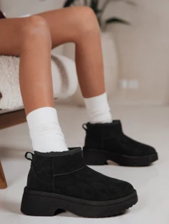 Dámske snežnice s hrubou podrážkou čierne FashionStreet ZY1284