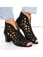 Semišové čižmy M.Daszynski W SAN32A black
