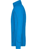 Daiber JN 597 Pánska štruktúrovaná fleecová bunda 02.0597 aqua/navy Daiber JN 597 Pánska štruktúrovaná fleecová bunda 02.0597 aqua/navy