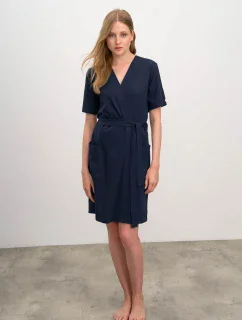 Vamp - Jednofarebný dámsky župan 16221 - Vamp