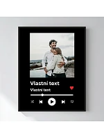 Personalizovaný magický fotorámik – 50x70 – hudobný prehrávač