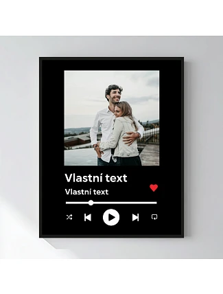 Personalizovaný magický fotorámik – 50x70 – hudobný prehrávač