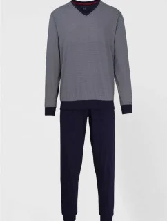 Pánske pyžamo 56002 4008 tm. modrá-vzor - Bugatti