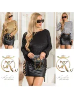 Sexi lesklá blúzka 9002 - Koucla