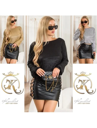 Sexi lesklá blúzka 9002 - Koucla