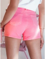 Dámske džínsové šortky GLAMWEAR pink FashionStreet SY0340 Dámske džínsové šortky GLAMWEAR pink FashionStreet SY0340