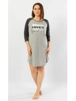 Dámska nočná košeľa s trojštvrťovými rukávmi Ty a ja