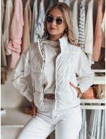Dámska krátka obojstranná vesta CHIPUFF biela FashionStreet TY4821 Dámska krátka obojstranná vesta CHIPUFF biela FashionStreet TY4821
