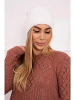 Fleecová čiapka Anna K238 biela