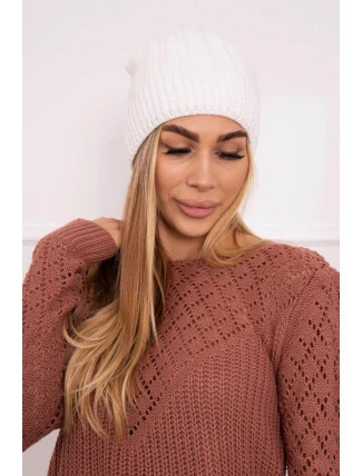 Fleecová čiapka Anna K238 biela