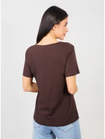 Tričko RV TS A1095.33 tmavohnedé