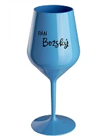 LORD OF GOD - modrý nerozbitný pohár na víno 470 ml