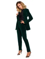 Zamatové sako s gombíkom M643 - Moe