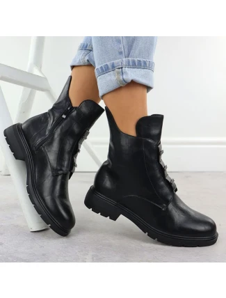 Dámska členková obuv W MR2501-4 JEZ454A Black - Jezzi