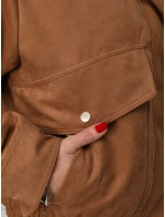 Dámska semišová bomber bunda FashionStreet TY5572 Dámska semišová bomber bunda FashionStreet TY5572