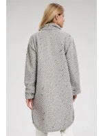Dámsky kabát M808 sivý - Figl