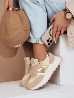 Dámske tenisky s plochou podrážkou NEWSTREET beige FashionStreet ZY0613 Dámske tenisky s plochou podrážkou NEWSTREET beige FashionStreet ZY0613