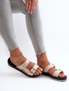 Dámske žabky s plochou podrážkou ZAXY LL285072 Beige