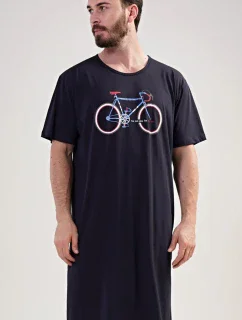 Pánska nočná košeľa s krátkym rukávom Bike