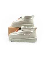 D.Franklin snehové topánky ženy zimné módne zateplené topánky strieborné ženy