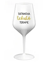 Daddy's Liquid Therapy - biely nerozbitný pohár na víno 470 ml