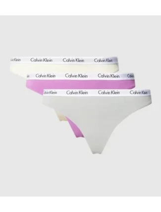 Dámske tangá 3pcs QD3587E CFU Viacfarebná - Calvin Klein Dámske tangá 3pcs QD3587E CFU Viacfarebná - Calvin Klein