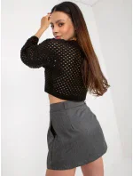 Dámska sukňa BA SD 3105.33P tmavo šedá - Coosh