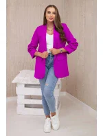 Bunda s chlopňou elegantná fialová