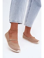 Športové baleríny s opaskom Beige Charmy Športové baleríny s opaskom Beige Charmy