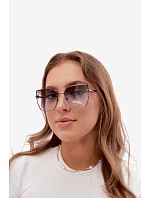 Bezrámové slnečné okuliare typu „cat eye“ s UV filtrom 400, modré