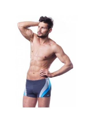 Pánske plavky 034 sivomodrá S
