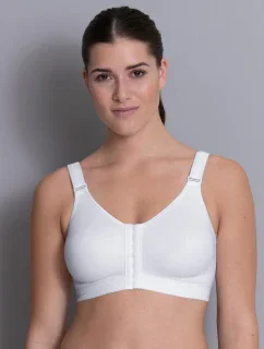 frontline otvorená športová podprsenka so zapínaním vpredu 5523 biela - Active