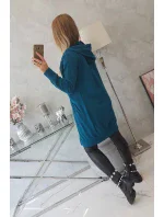 Šaty s kapucňou, mikina marine Šaty s kapucňou, mikina marine